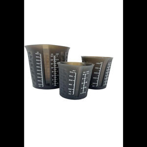 KOCHBLUME 3-Piece Silicone Measuring Cup Set